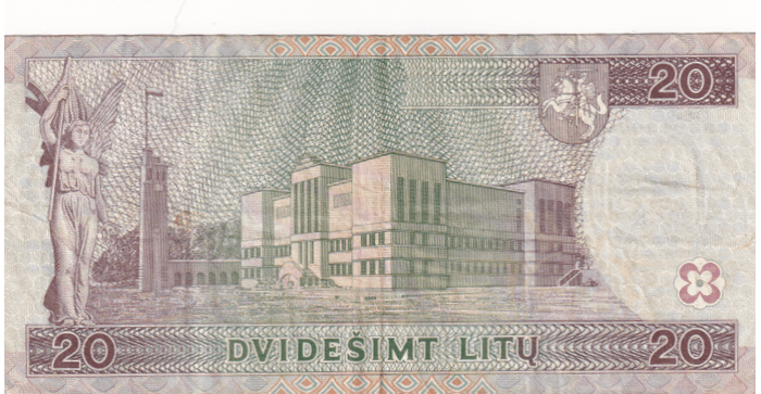 #60 1997 m. 20 litų  EAE serija VF !