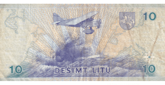 #59 1997 m. 10 litų  AAD serija VF!