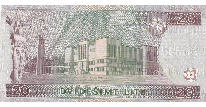 #60 1997 m. 20 litų  EAD serija UNC !