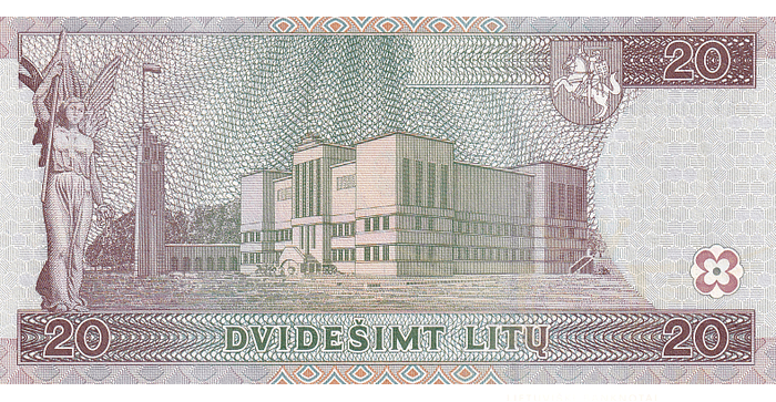 #60 1997 m. 20 litų  EAF serija UNC !