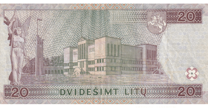 #60 1997 m. 20 litų  EAB serija VF !