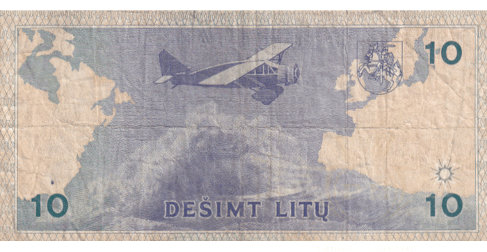 #56 1993 m. 10 litų  *K REPLACEMENT serija F!